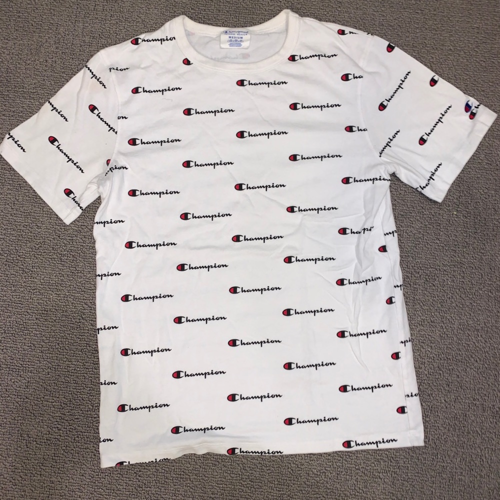 Champion White Tee